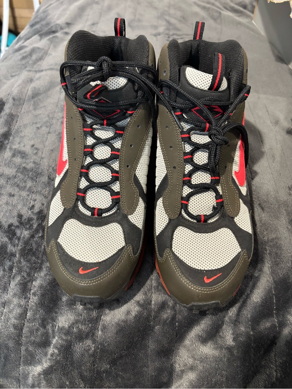 Nike Men’s Olive, Black and Red Trail Sneakers